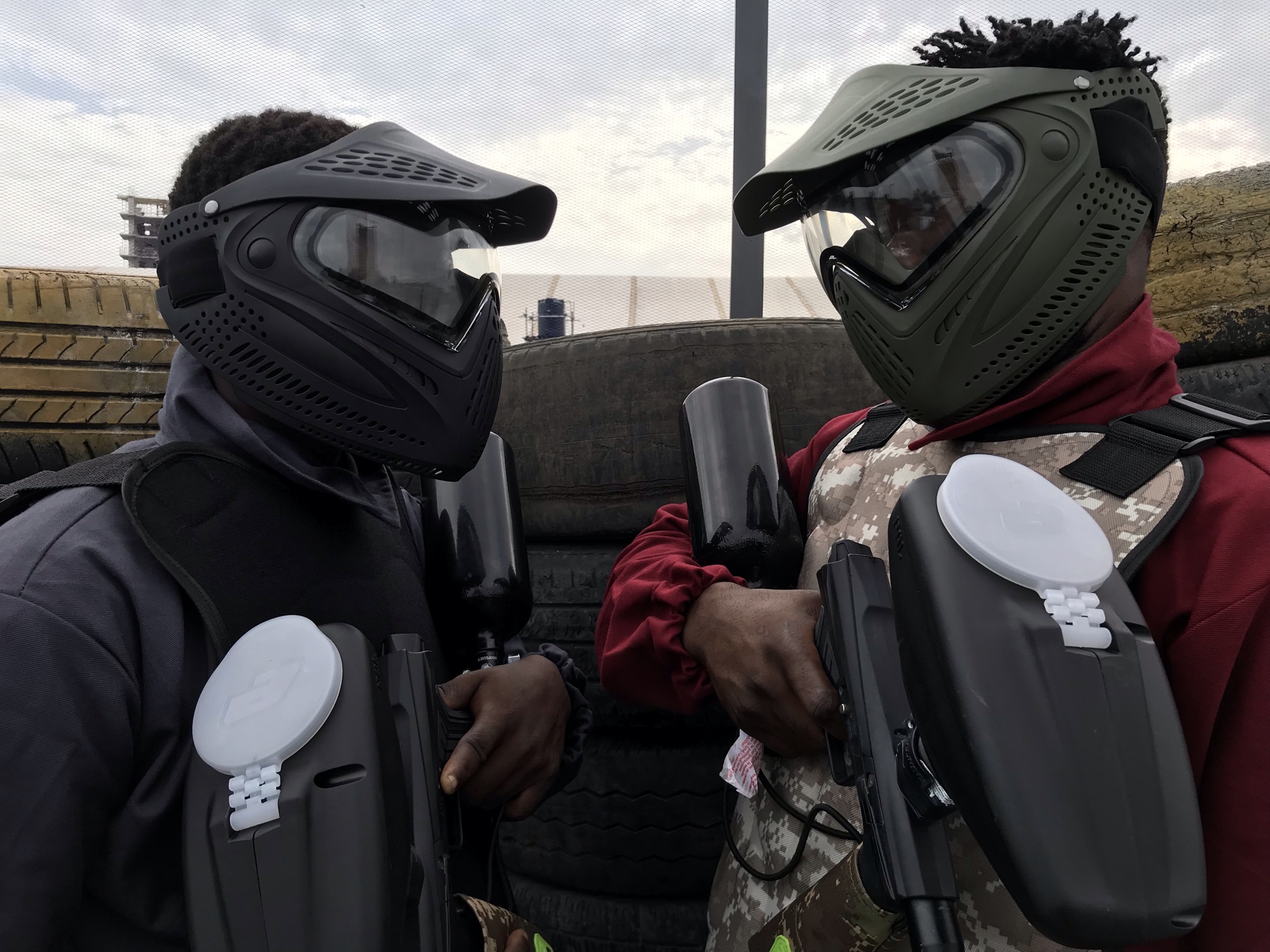 playing paintball in lagos