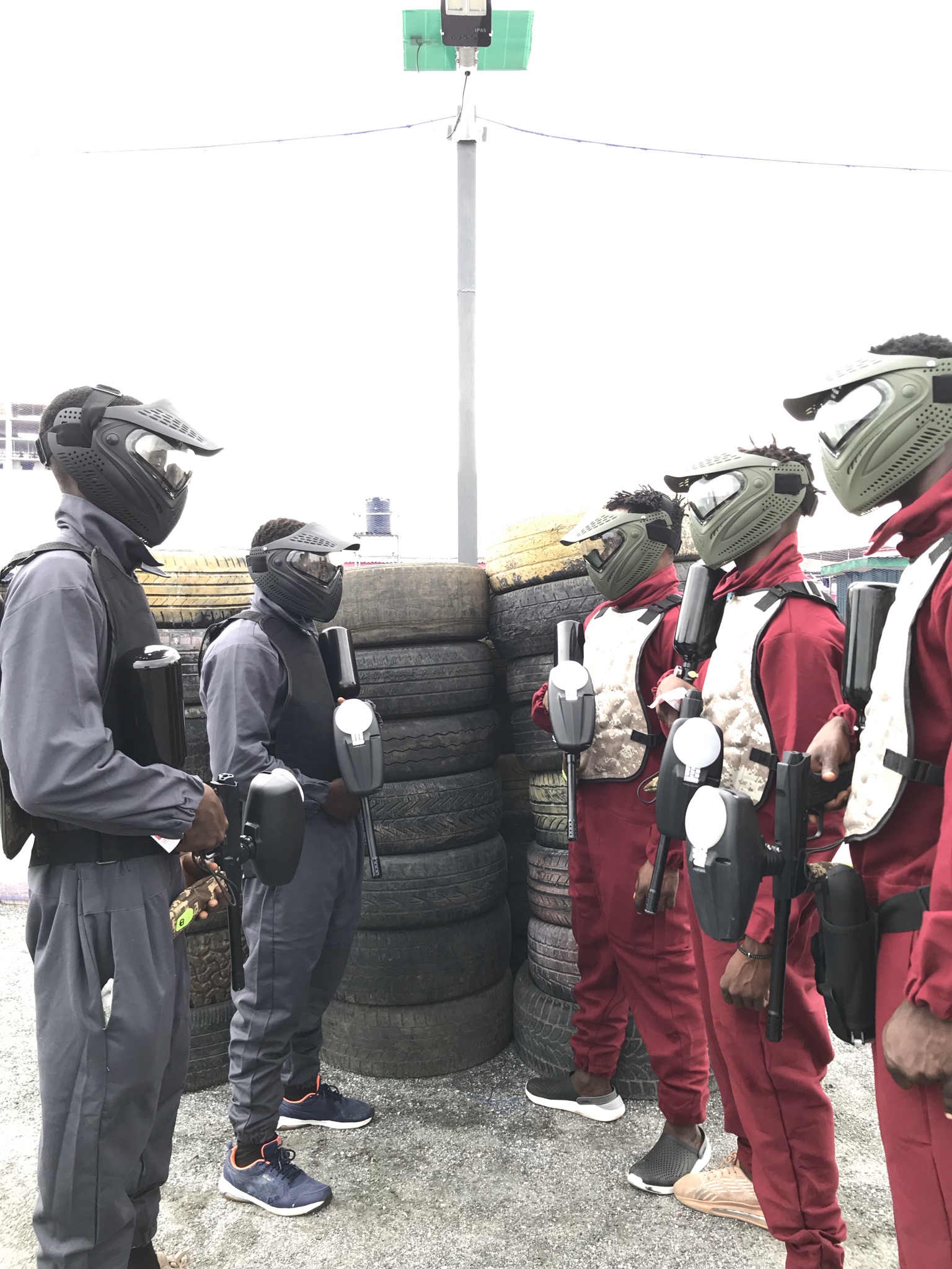 playing paintball in lagos